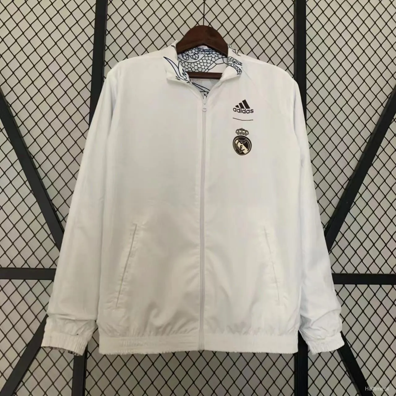 23/24 Real Madrid White Dragon Reversible Full Zipper Jacket