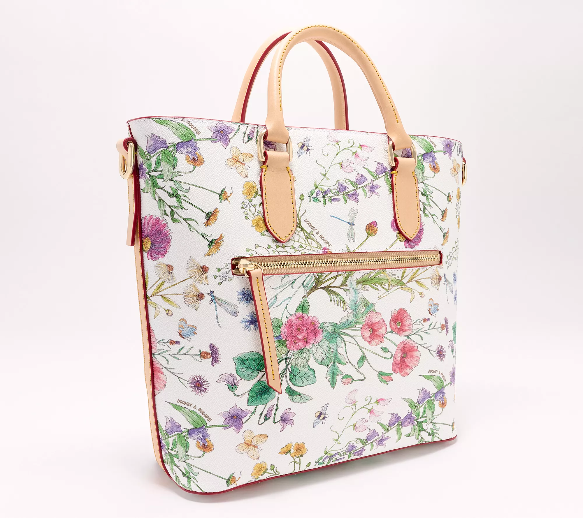 "As Is" Dooney & Bourke Coated Cotton Botanical Editor's Tote