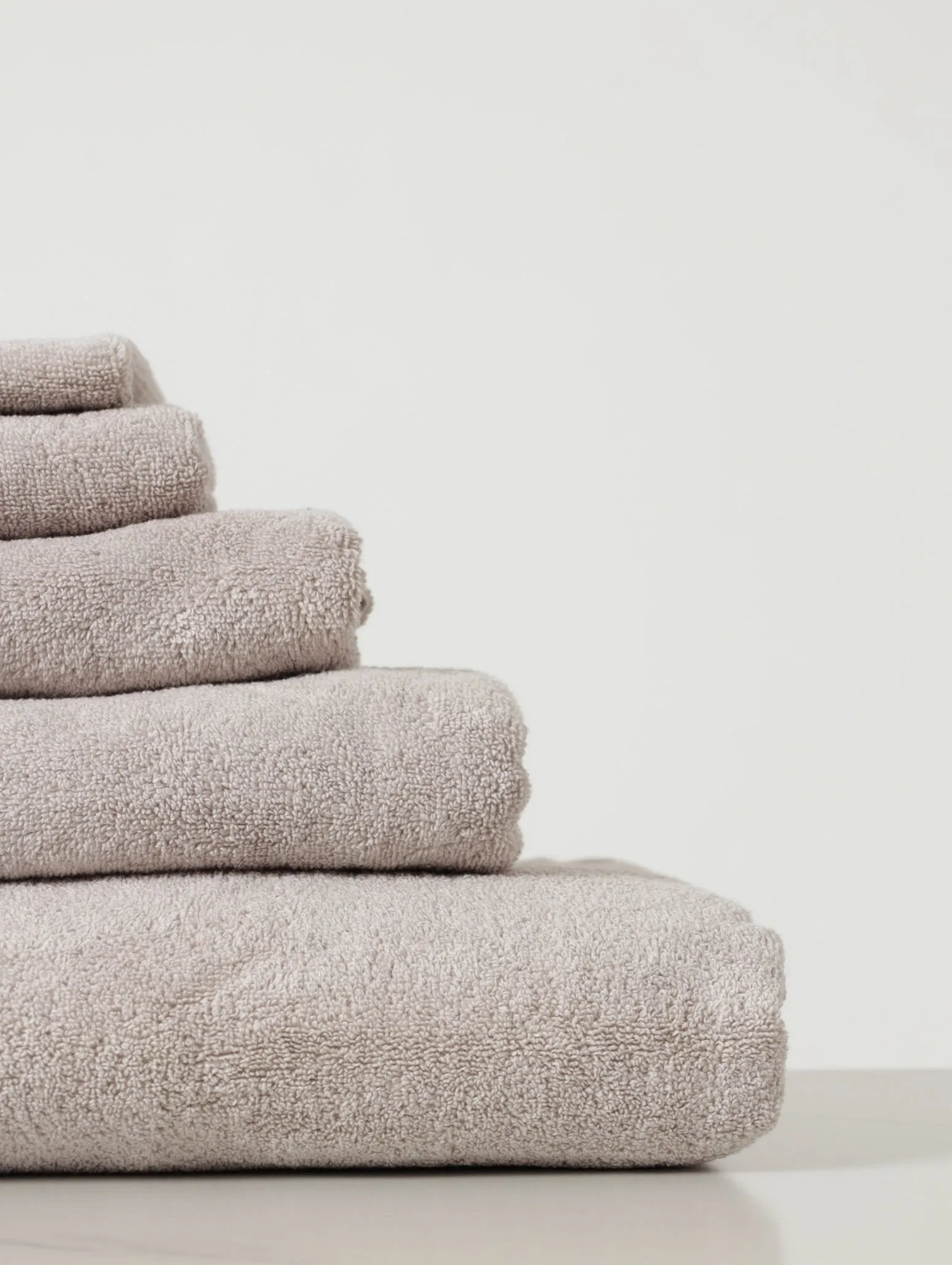 480gsm Micro Cotton Towels - Light Grey