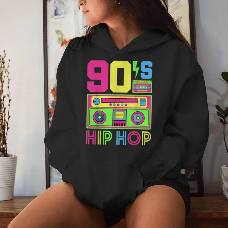 90S Retro Hip Hop Party Outfit Vintage 90S Hip Hop Women Hoodie