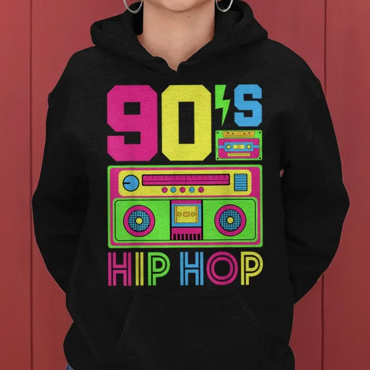 90S Retro Hip Hop Party Outfit Vintage 90S Hip Hop Women Hoodie