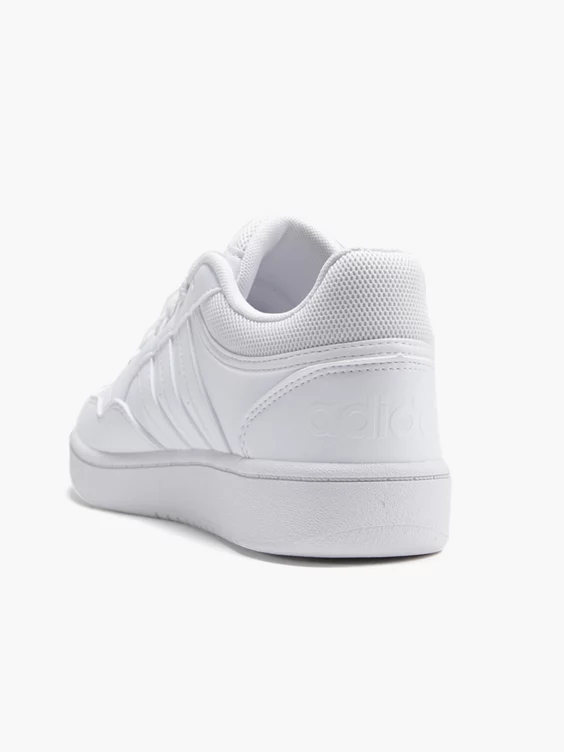 adidas  Junior Boys Adidas White Hoops Low 3.0 Trainers