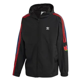 adidas Originals Adicolor 3D Trefoil Windbreaker - Black