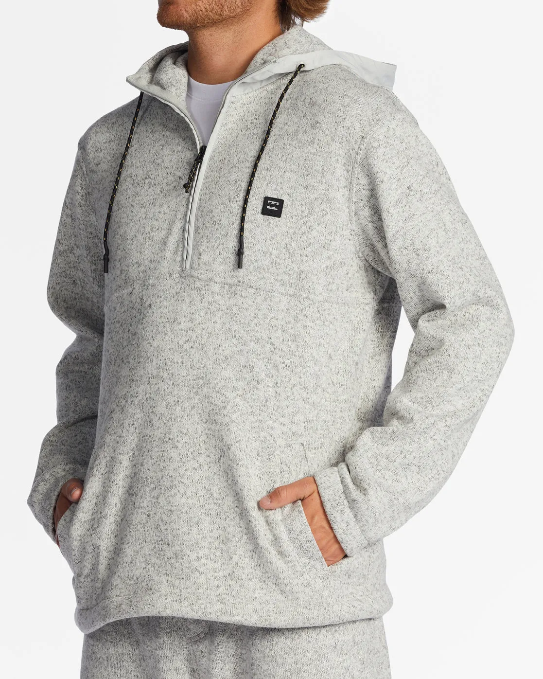 A/Div Boundary Hooded Half-Zip Pullover - Grey Heather