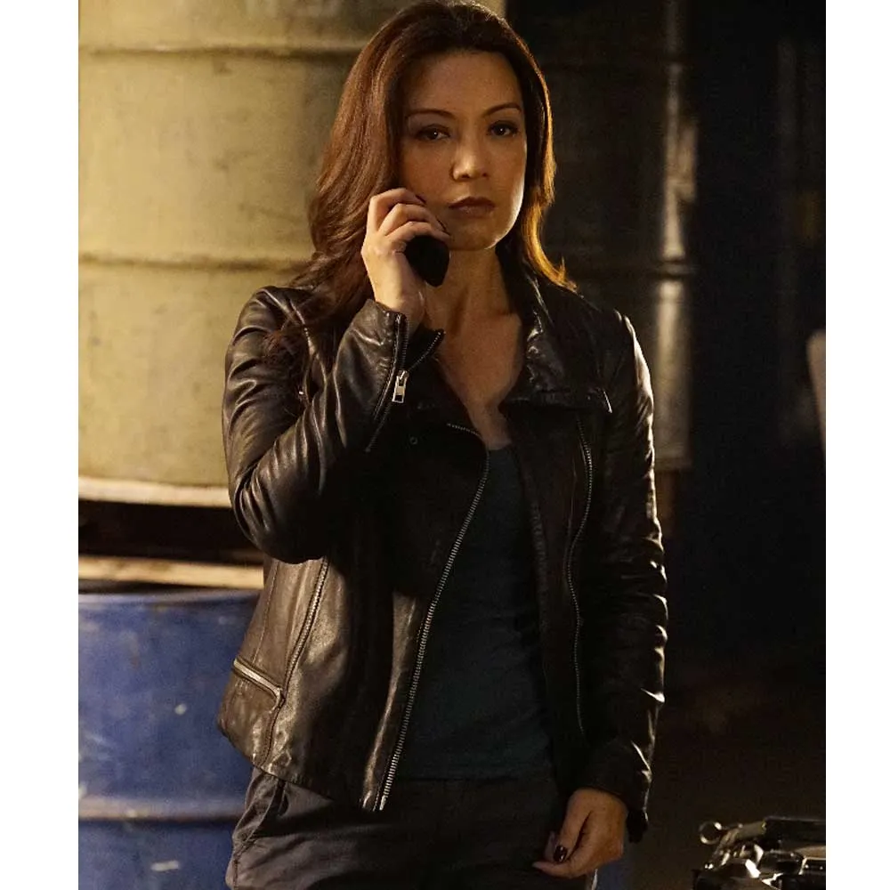 Agents of Shield Ming-Na Wen Motorcycle Leather Jacket