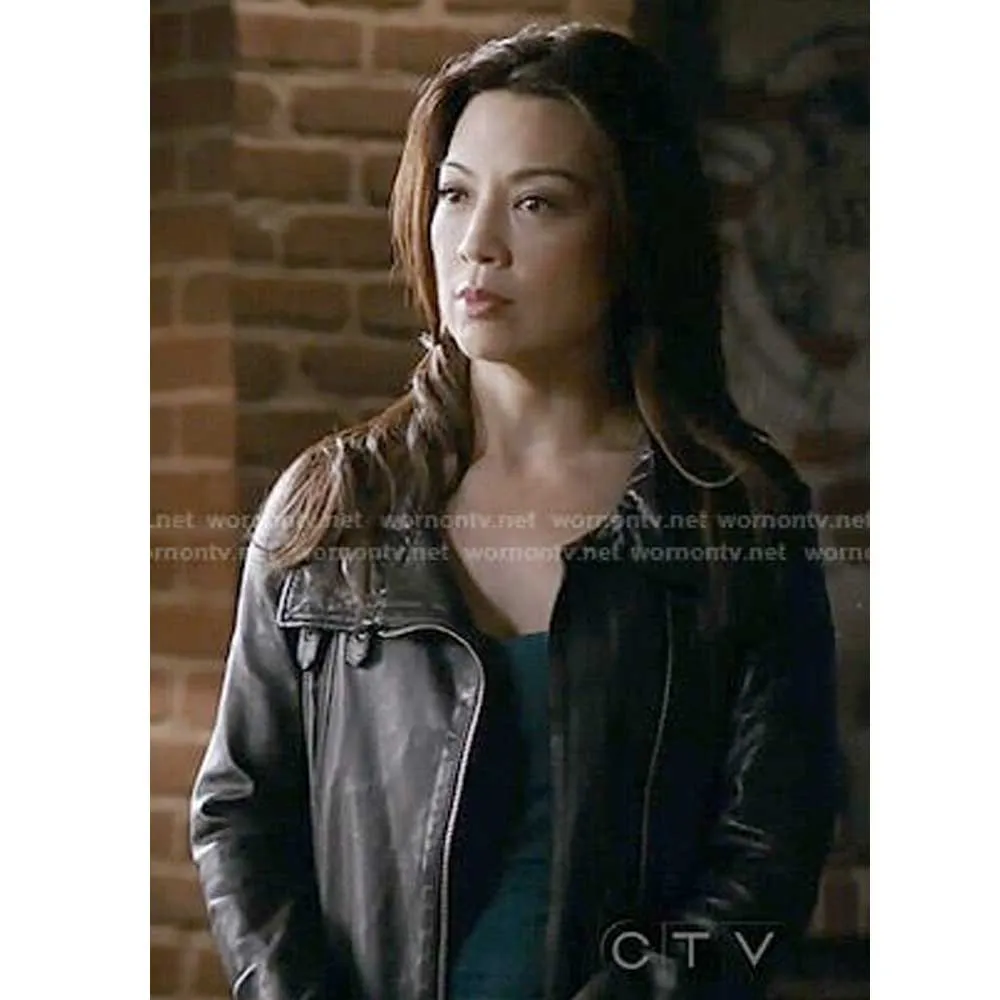 Agents of Shield Ming-Na Wen Motorcycle Leather Jacket