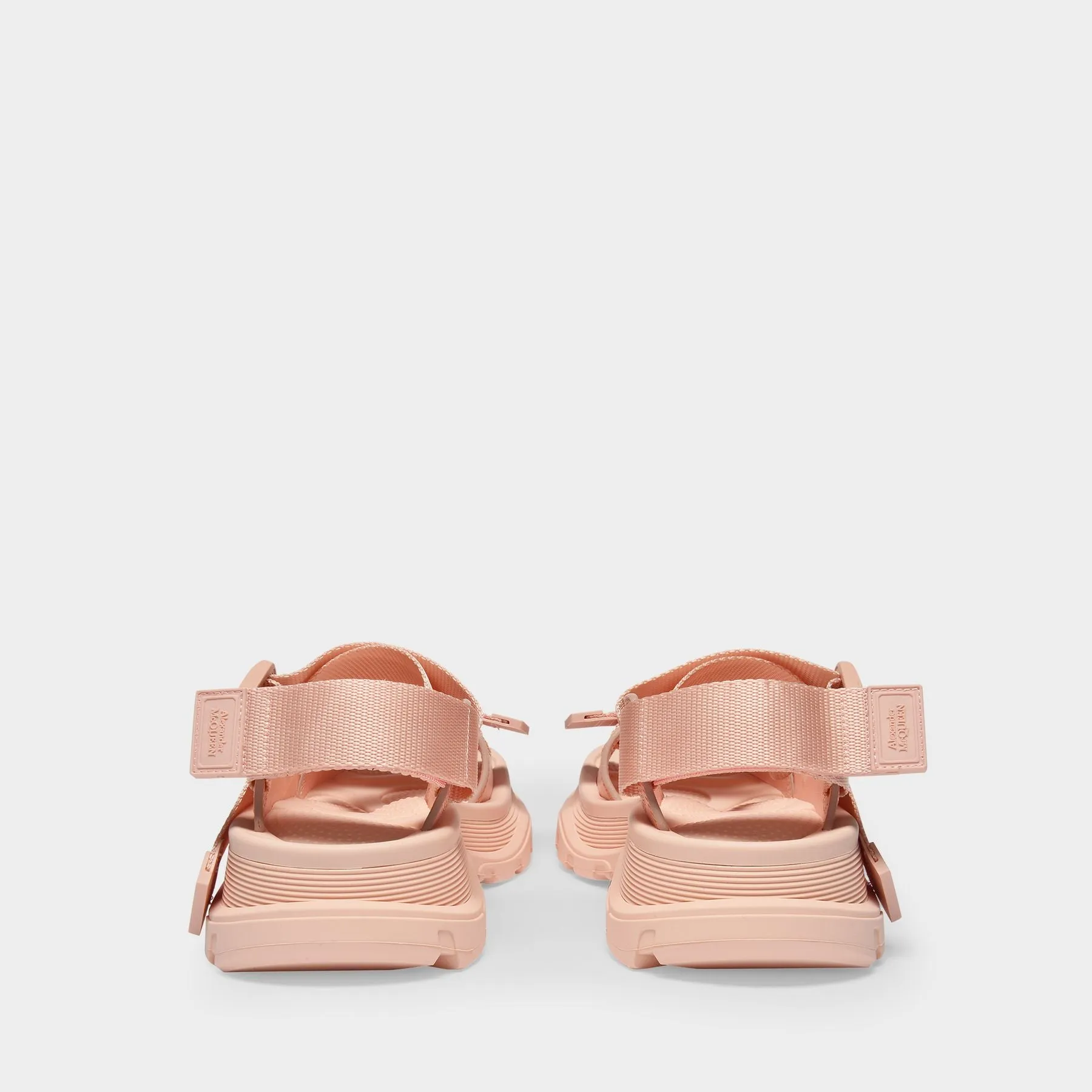 Alexander McQueen  Tread Sandals in Pink Canvas