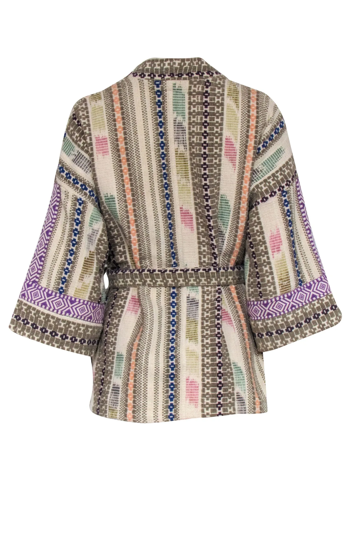 Andersen & Lauth - Ivory & Multi Color Embroidered Jacket One Size