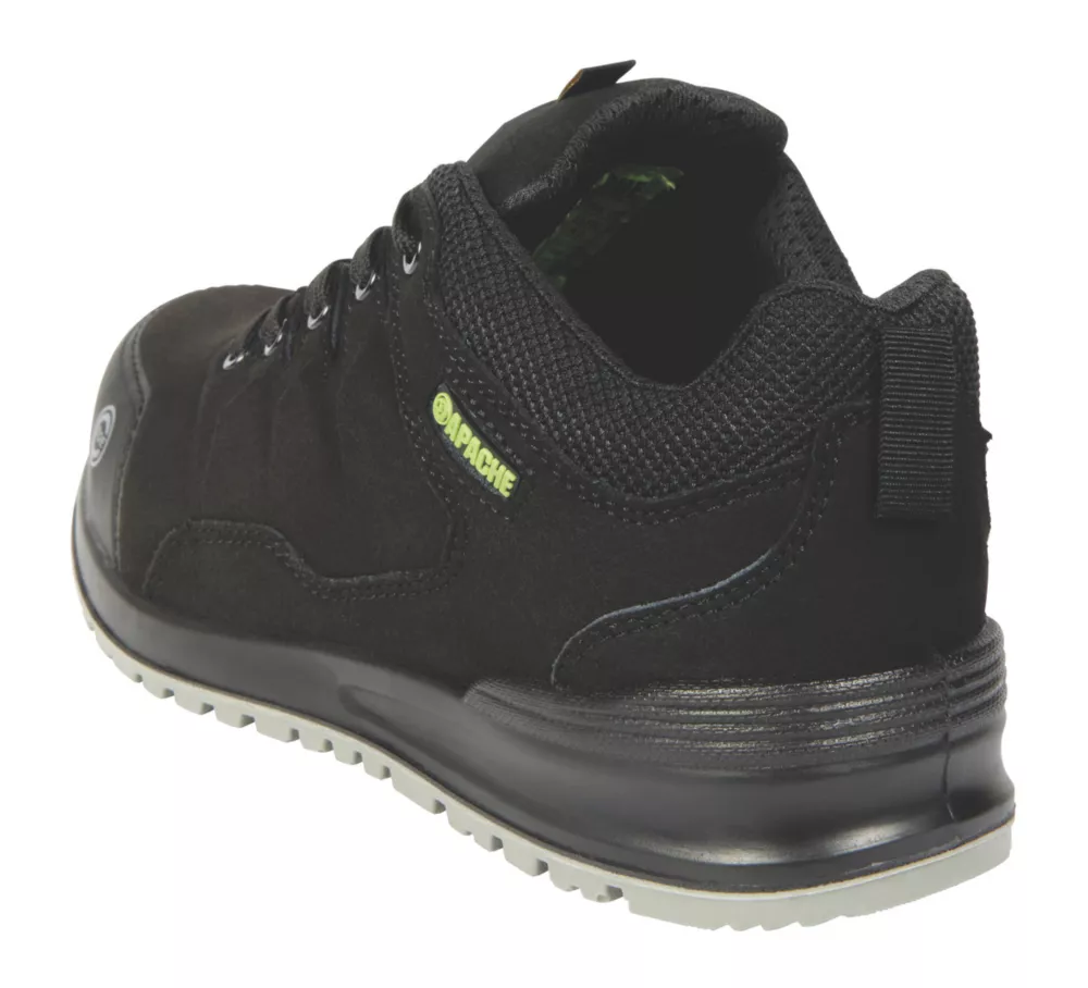 Apache Brampton Metal Free   Safety Trainers Black Size 9 - Screwfix