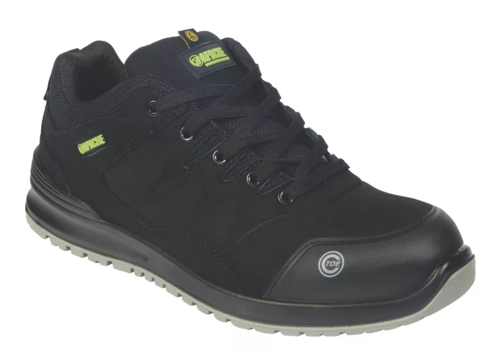 Apache Brampton Metal Free   Safety Trainers Black Size 9 - Screwfix