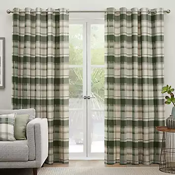 Balmoral Pair of Eyelet Lined Curtains | Kaleidoscope