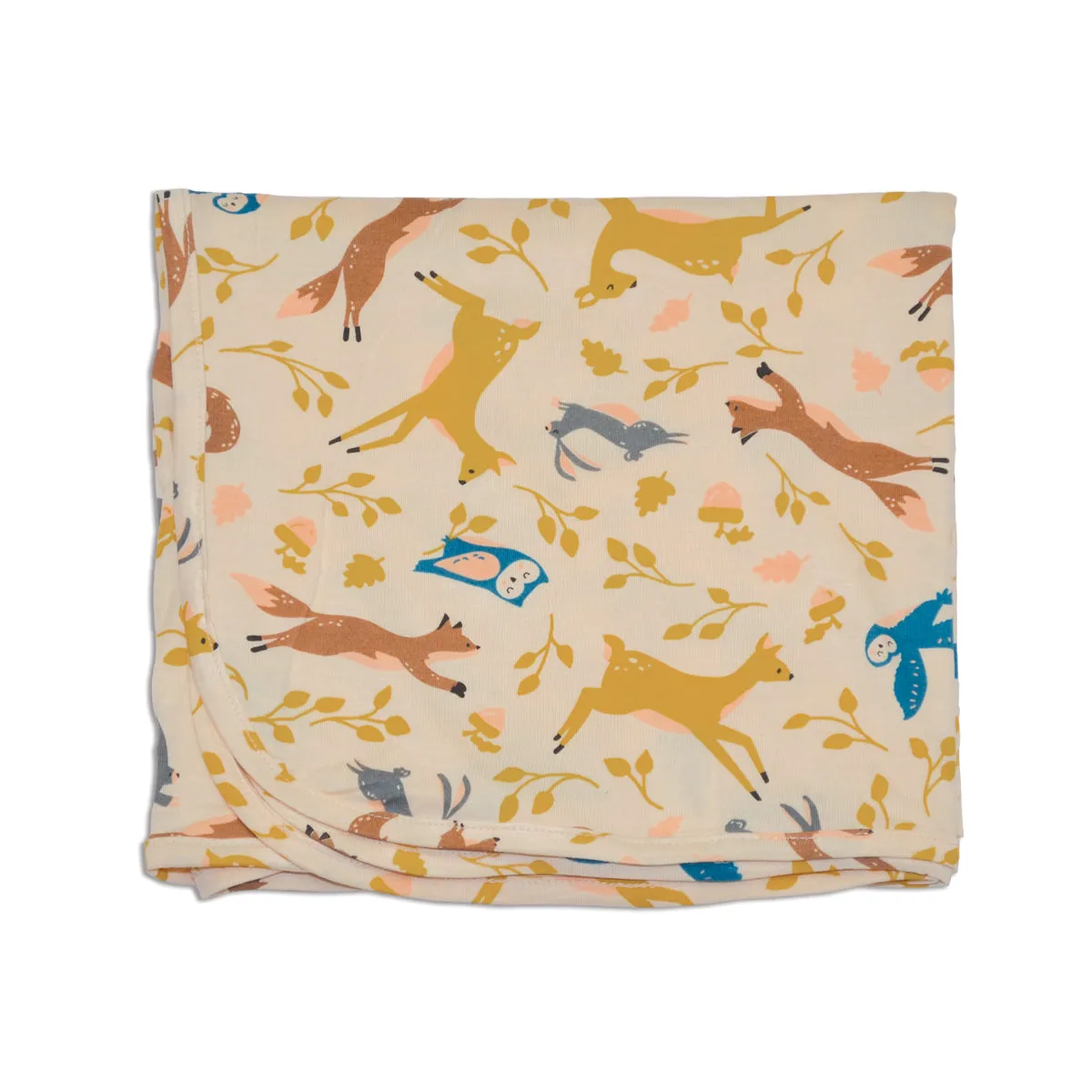 Bamboo Swaddle Blanket (Woodland Frolic Print)