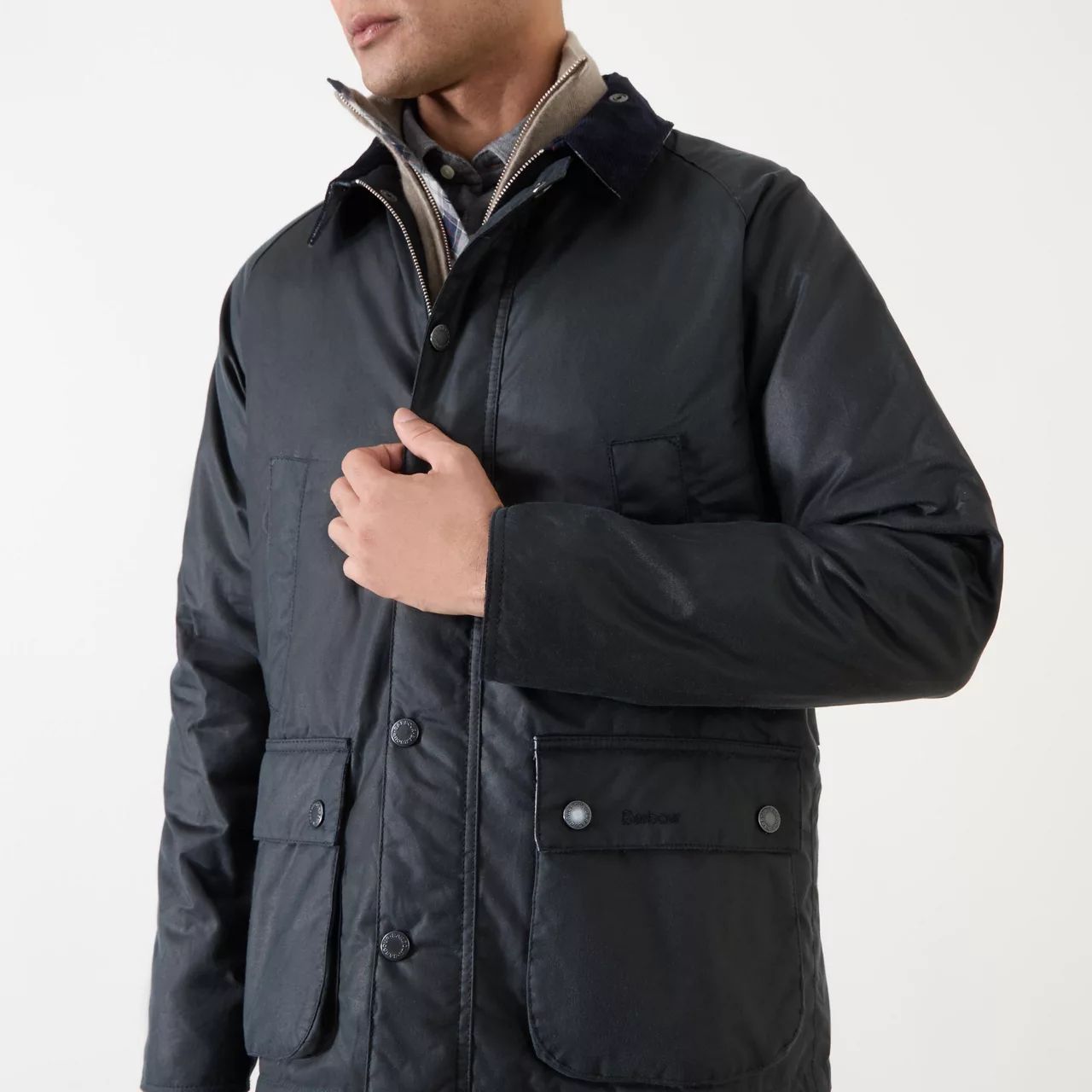 BARBOUR Ambleside Waxed Jacket - Navy