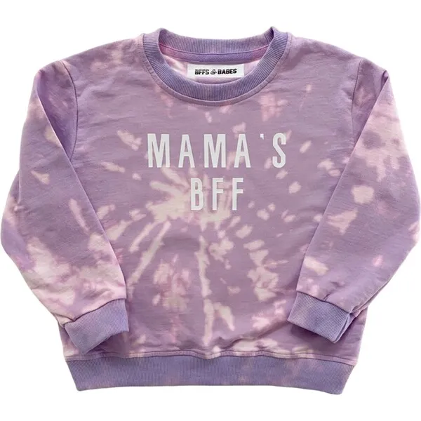 Bffs & Babes Mama's BFF Lilac Tie-Dye Pullover