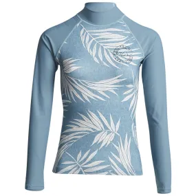 Billabong Womens Surf Capsules Short Sleeved Rash Vest - Sea Blue