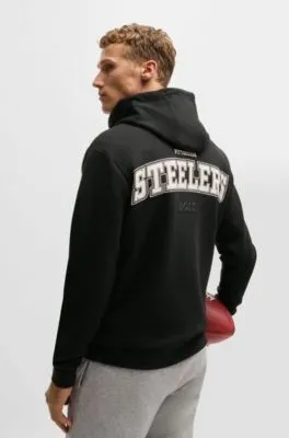 BOSS x NFL interlock hoodie with special branding