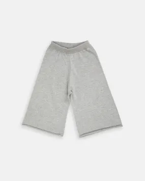 Boxy Cotton Wide Pants | Heather Grey