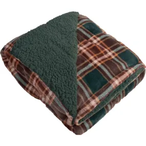 Canyon Creek Plaid Sherpa Lined Blanket