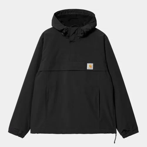 Carhartt WIP Nimbus Pullover Jacket Black ,100% Nylon Supplex?, 5.3 oz