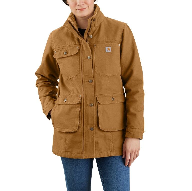 Carhartt Women's Loose Fit Field Jacket in Carhartt Brown