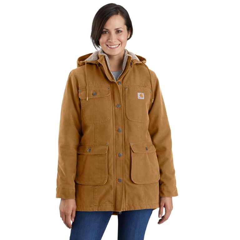 Carhartt Women's Loose Fit Field Jacket in Carhartt Brown