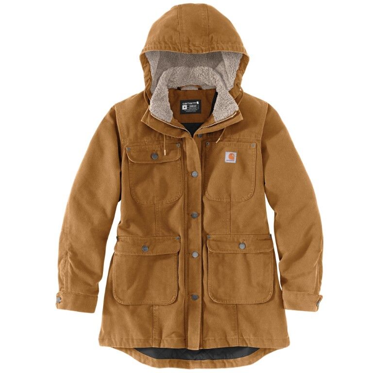 Carhartt Women's Loose Fit Field Jacket in Carhartt Brown