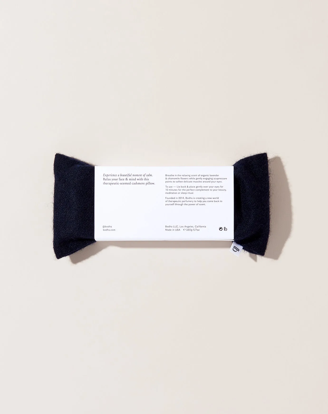 Cashmere Aromatherapy Eye Pillow in Midnight