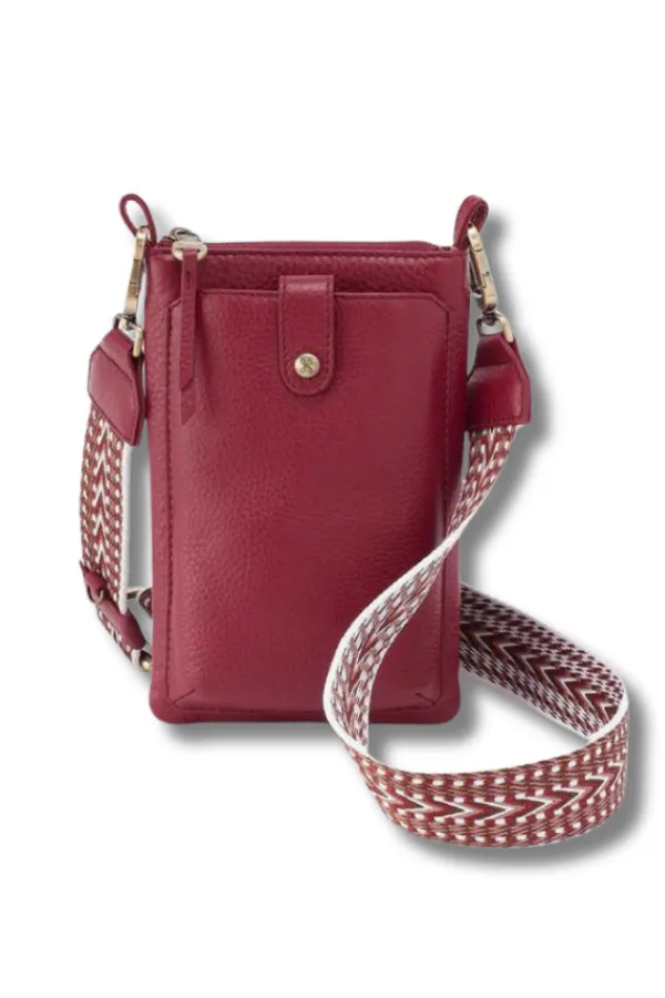 Cass Phone Crossbody - Wine | HOBO