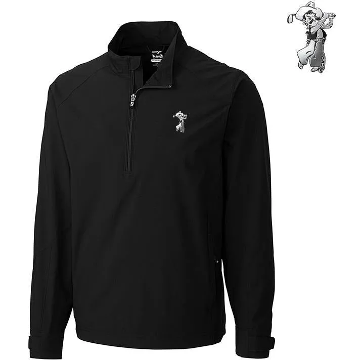 C&B Men's WeatherTec Summit 1/2 Zip Pullover - Platinum  Pete Logo