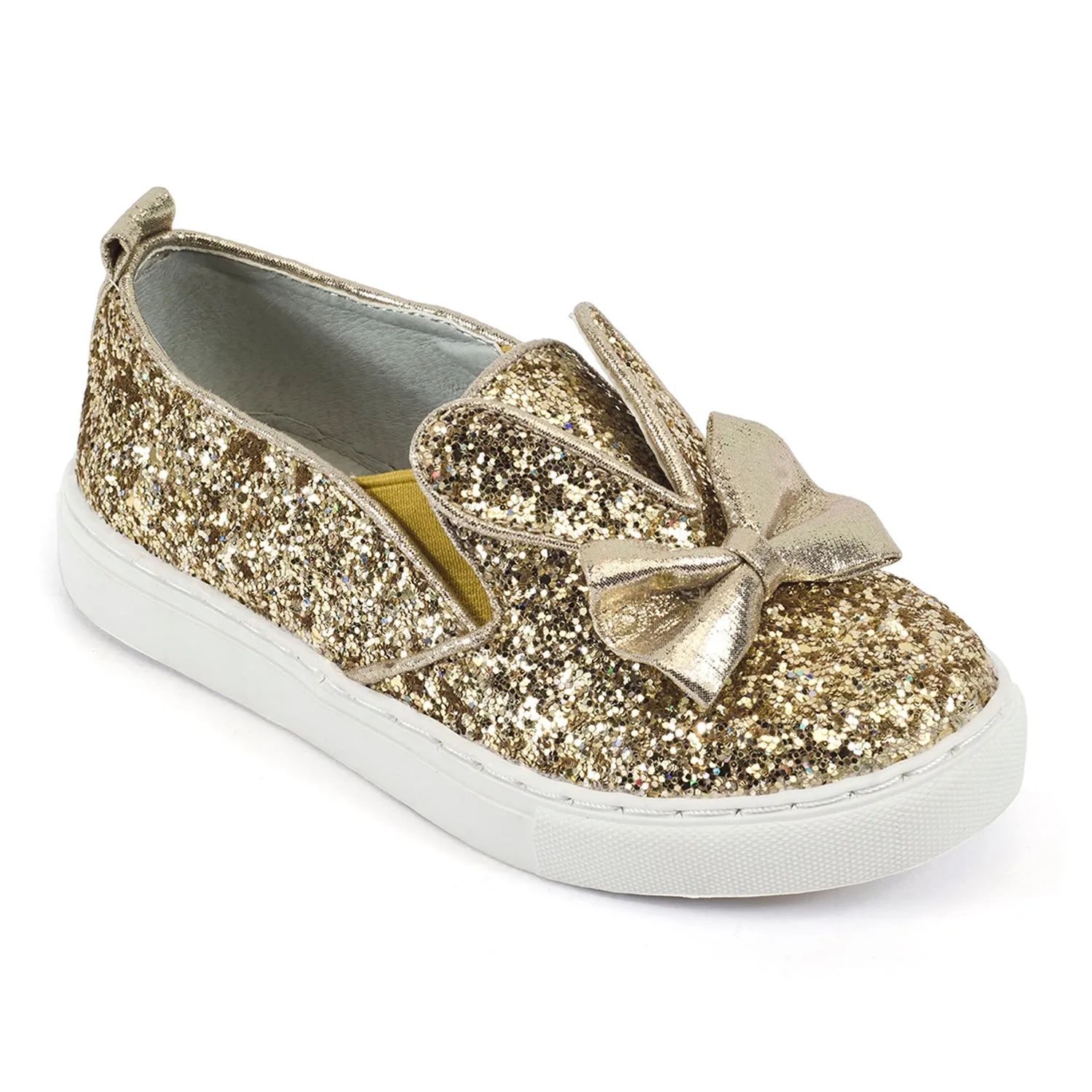 Champagne Glitter Flats