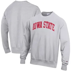 Champion Iowa State Cyclones Heathered Gray Arch Reverse Weave Pullover Sweatshirt