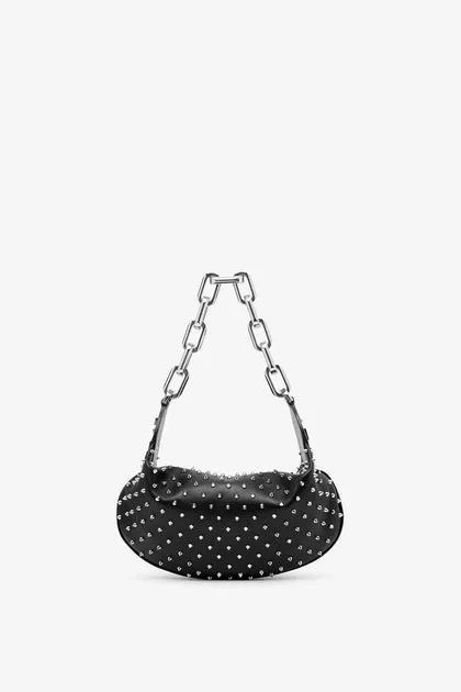 Christian Louboutin Le 54 black strass shoulder bag