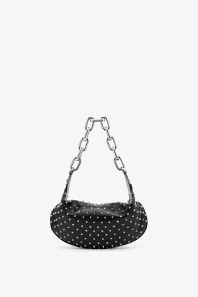 Christian Louboutin Le 54 black strass shoulder bag