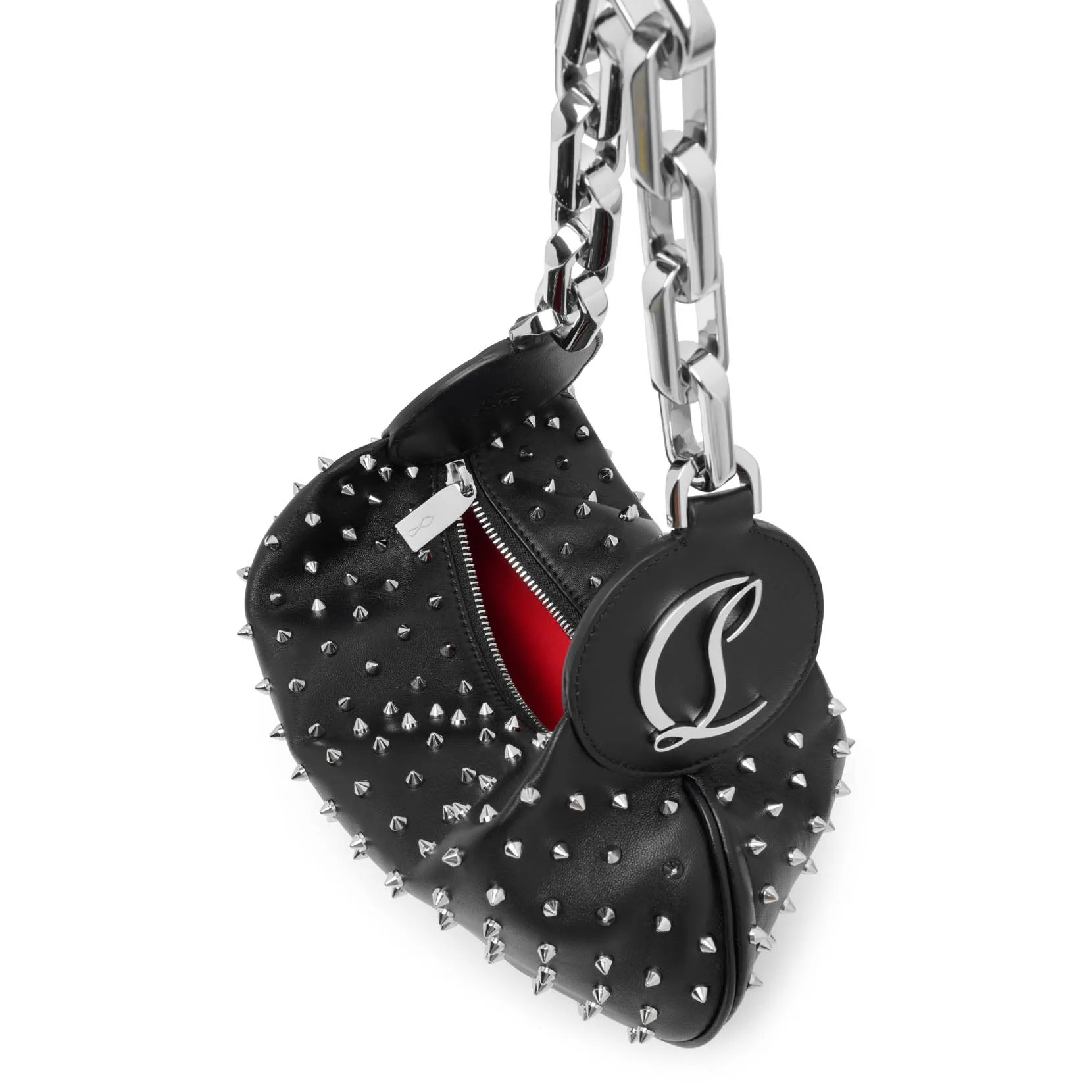 Christian Louboutin Le 54 black strass shoulder bag