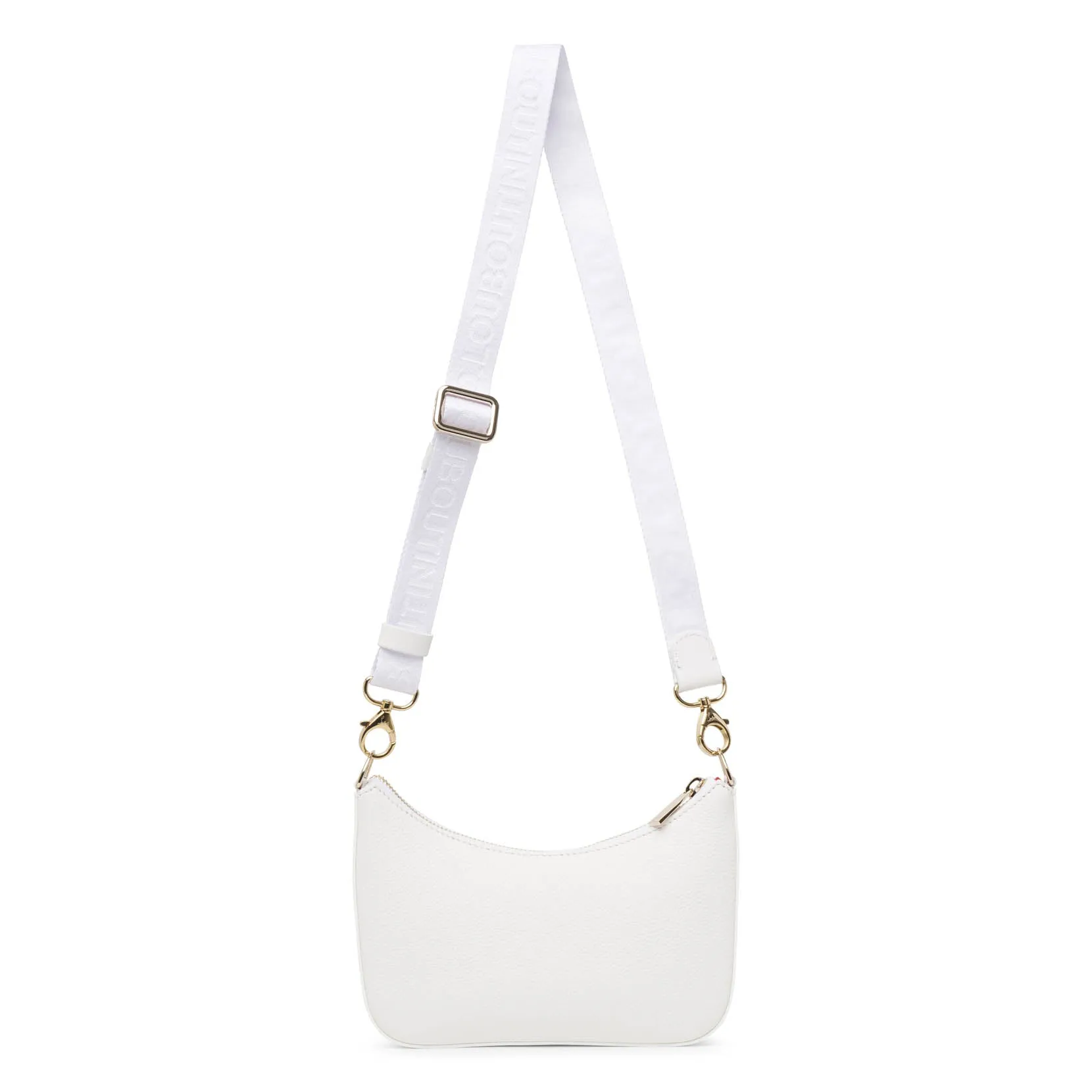 Christian Louboutin Loubila chain white mini shoulder bag