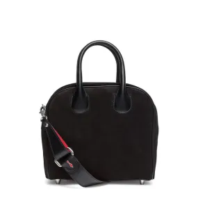 Christian Louboutin Marie Jane Small black suede shoulder bag