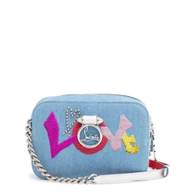 Christian Louboutin Rubylou mini denim shoulder bag