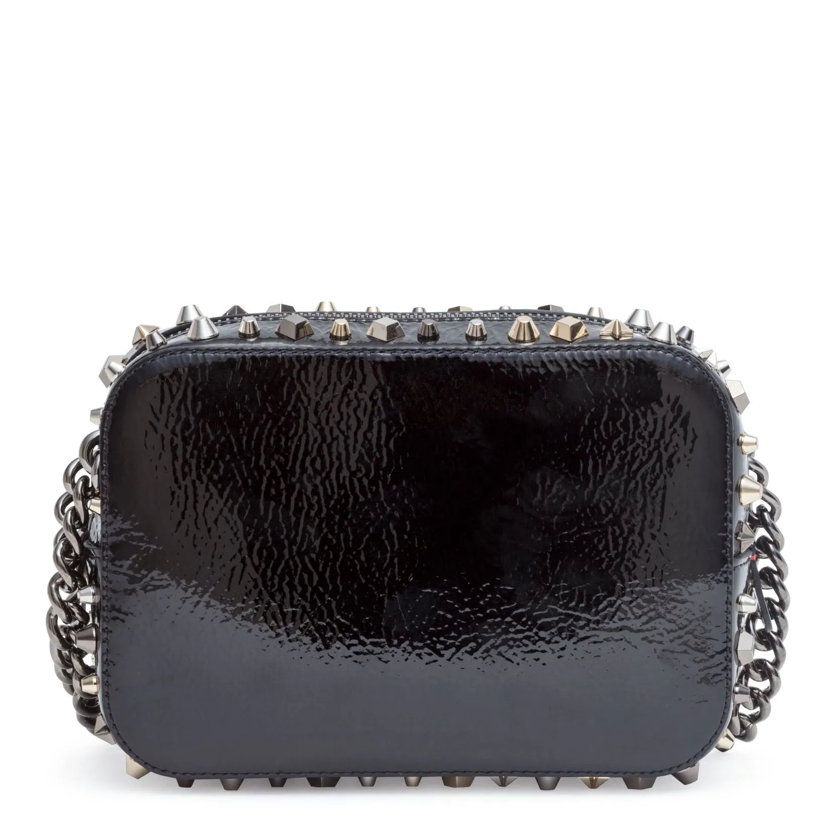 Christian Louboutin Rubylou mini vintage black patent shoulder bag