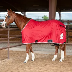 Classic Equine Closed Front Stable Sheet-Chili Pepper