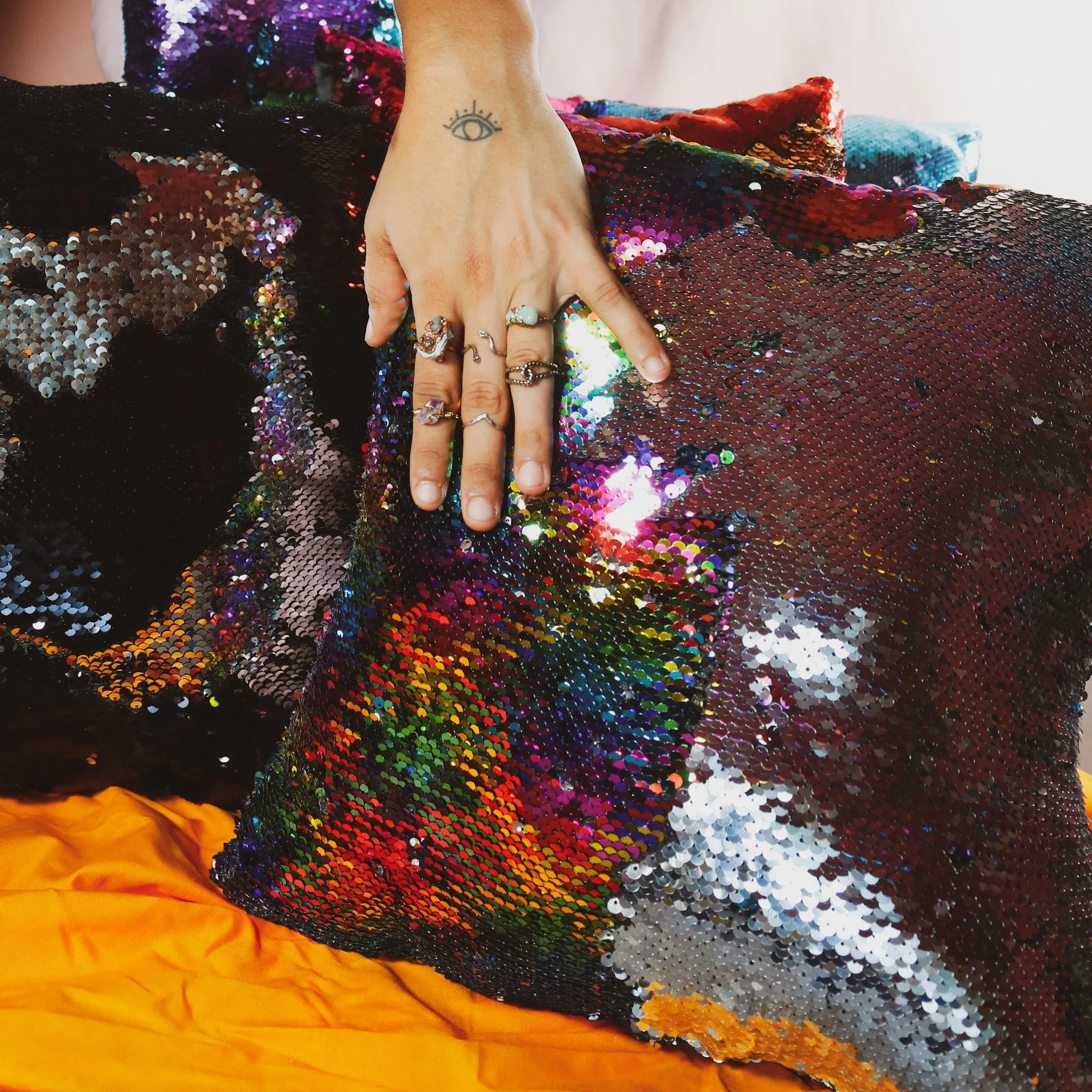 Color-changing Sequin Pillows by Glitter Box Goods