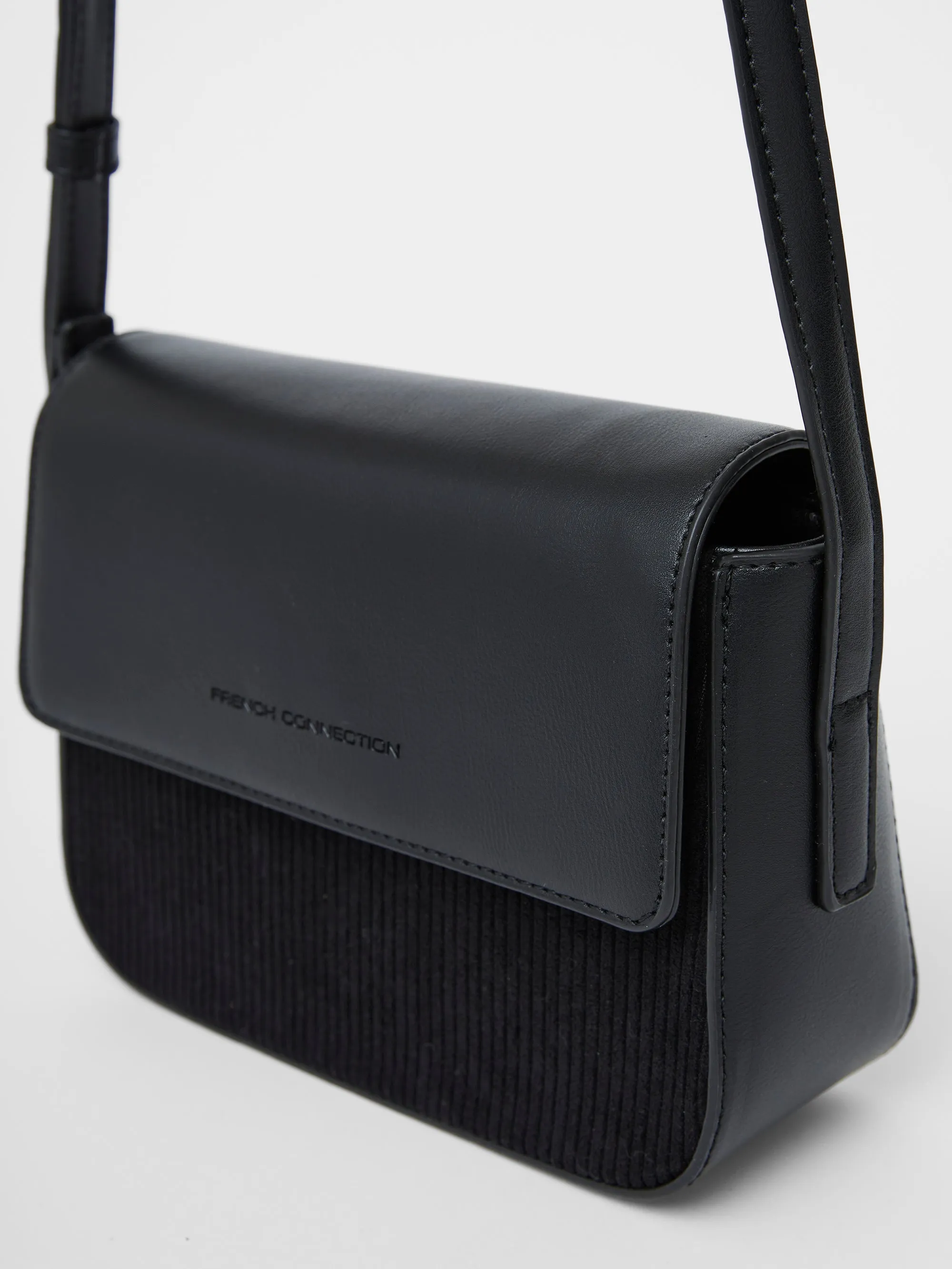 Cord Mix Shoulder Bag