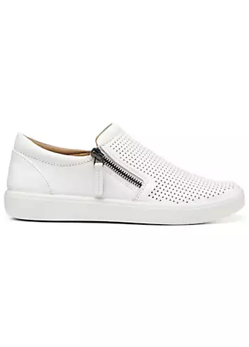 Daisy White Women’s Wide Athleisure Trainers by Hotter | Look Again