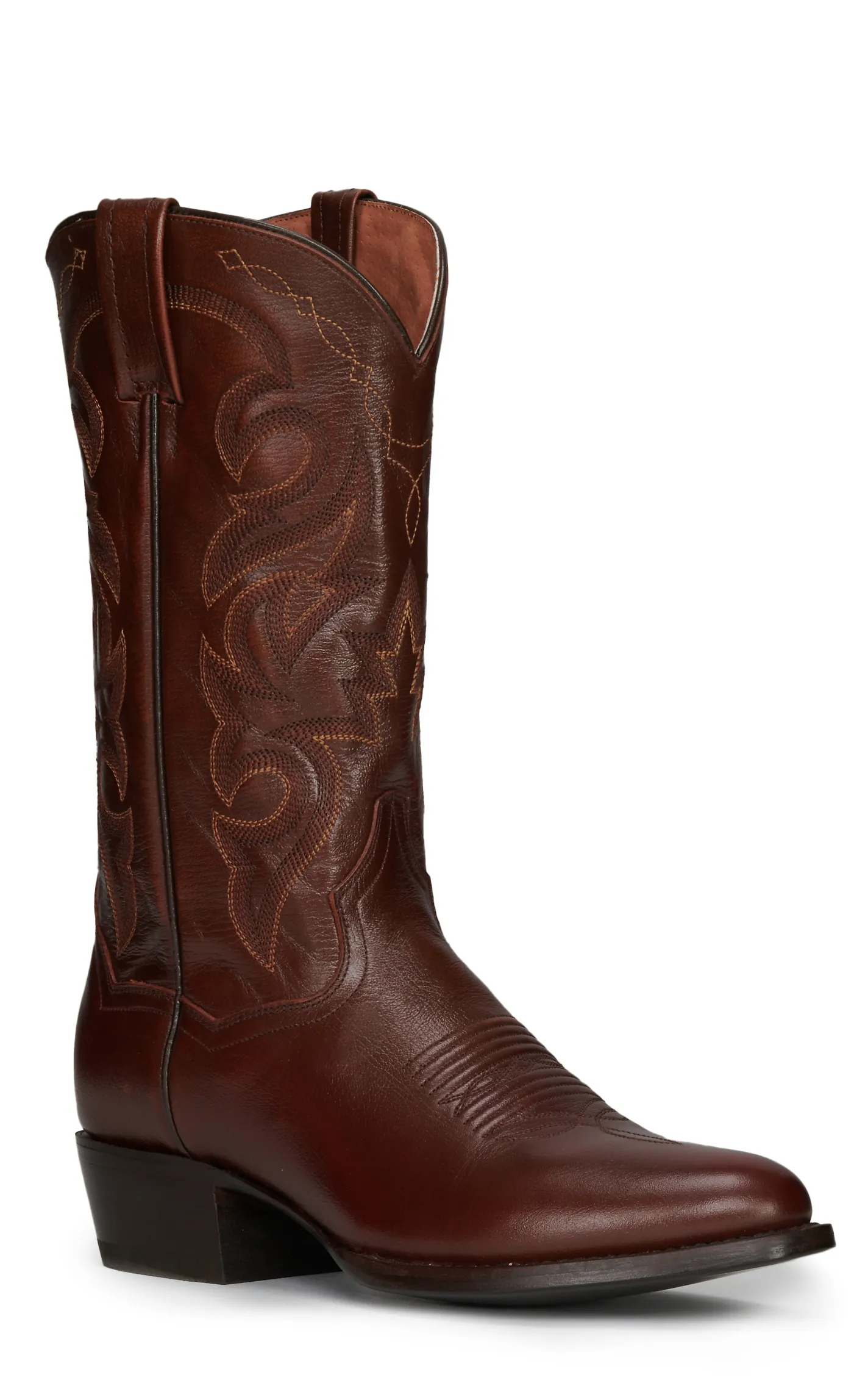 Dan Post Men's Antiqued Tan Round Toe Cowboy Boot