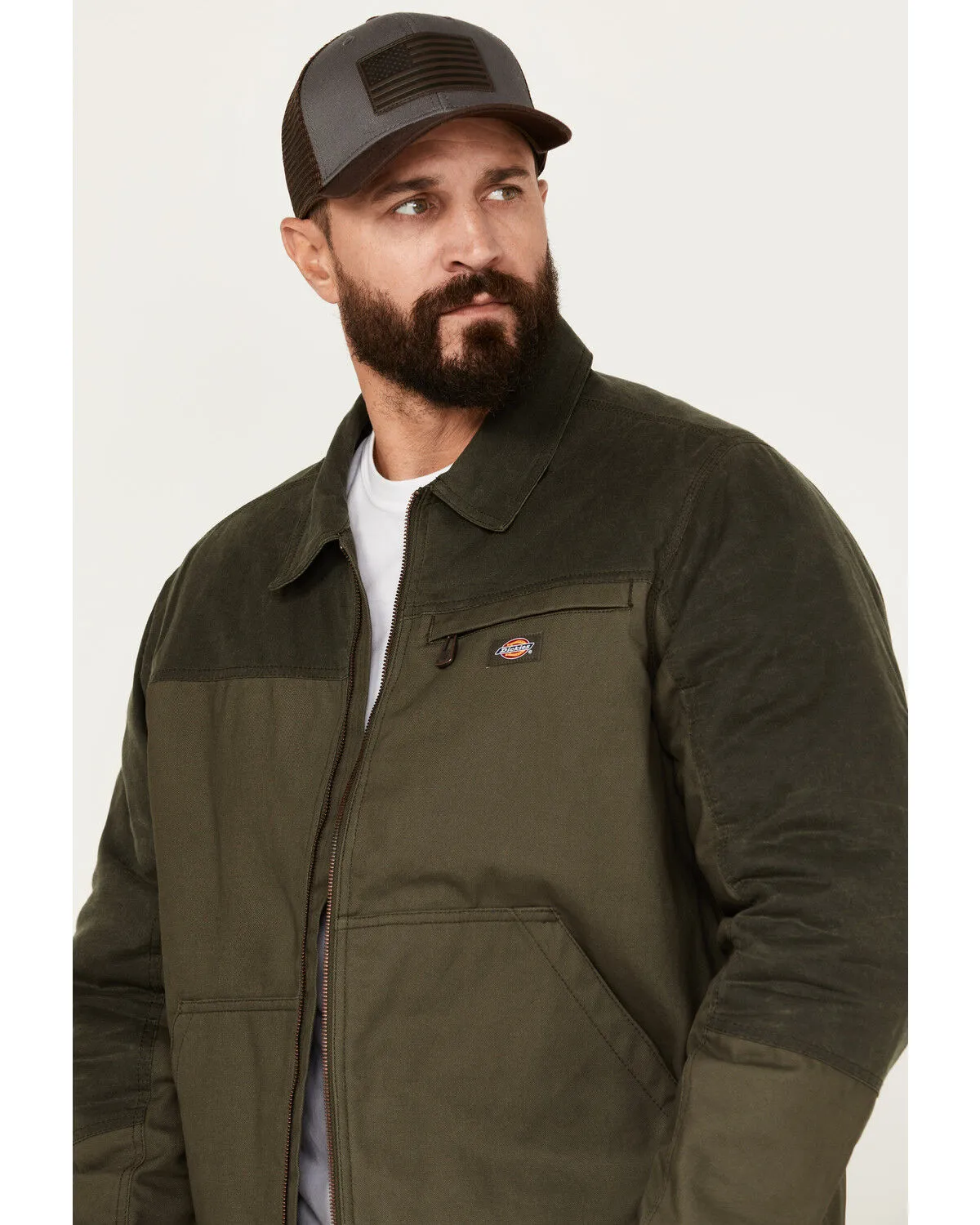 Dickies Men's Eisenhower Wax Coated Canvas Work Jacket