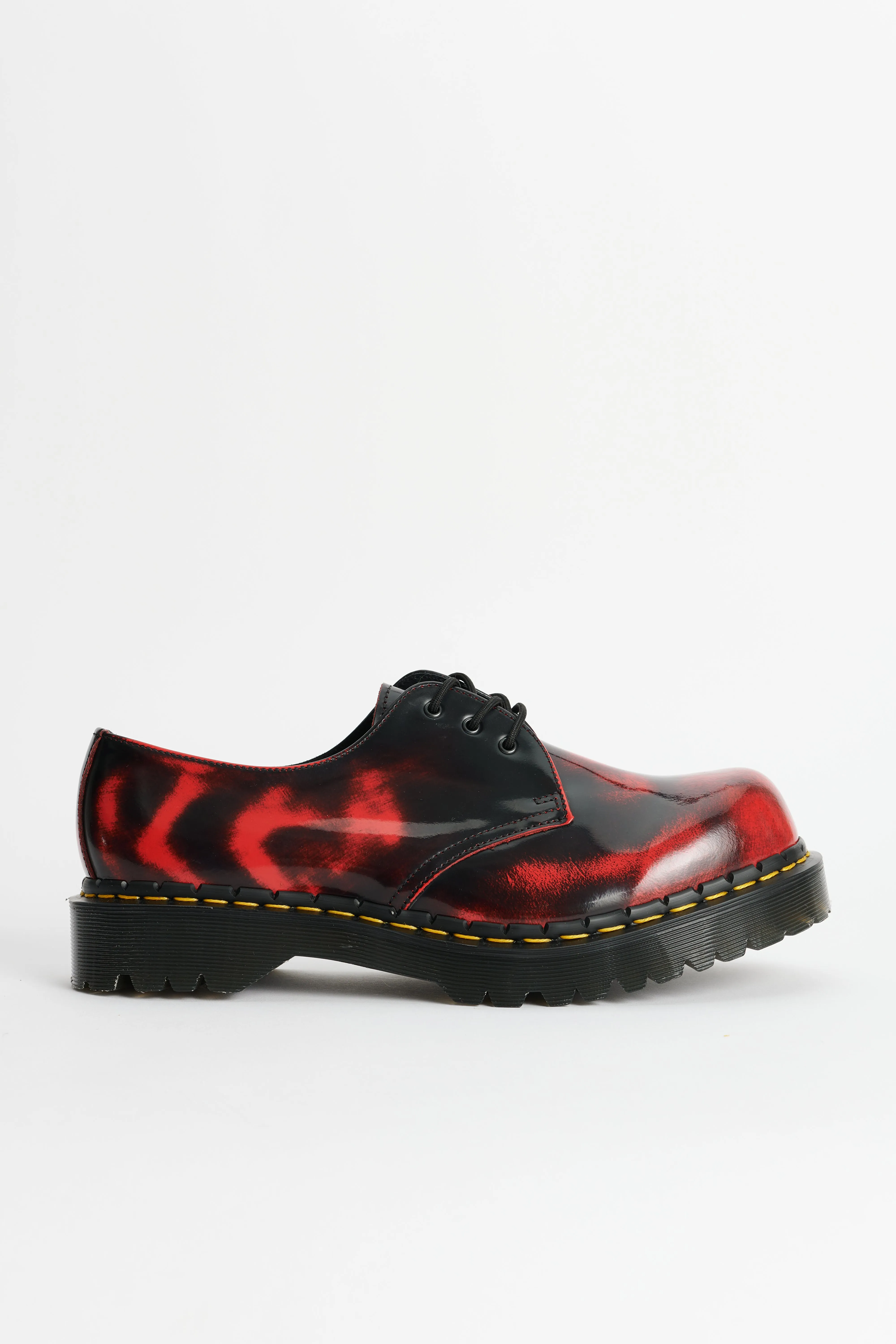 Dr Martens 1461 Rub Off Lux Black / Dms Red