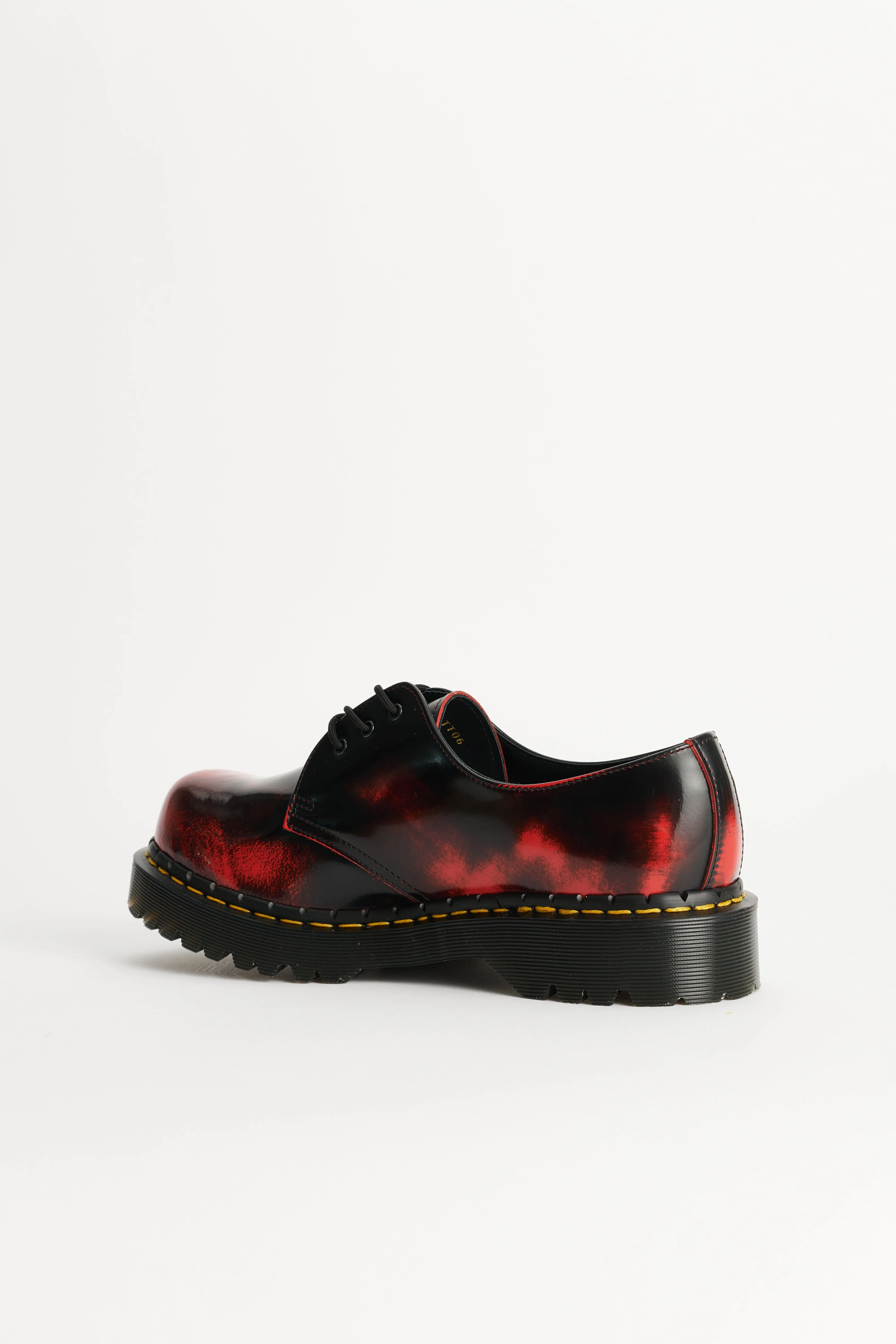 Dr Martens 1461 Rub Off Lux Black / Dms Red