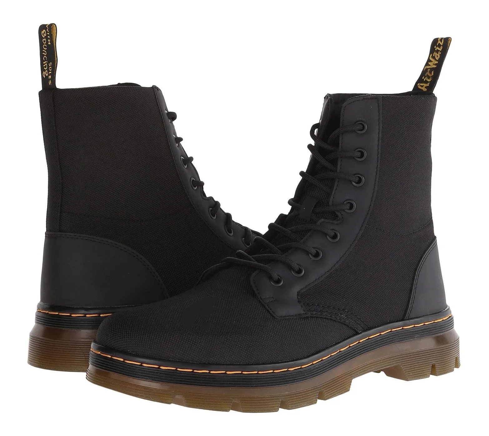 Dr. Martens Combs Nylon Hi Top Black Extra Tough