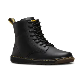 Dr Martens - Kid's Black Malky Leather