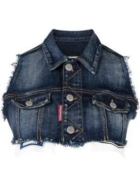 Dsquared2    Dsquared2 Denim Cropped Vest