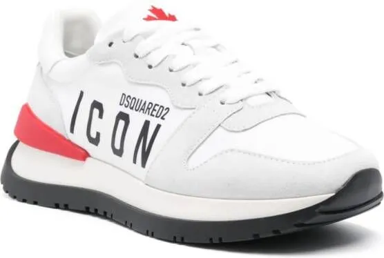 DSQUARED2 Icon Running panelled sneakers Neutrals